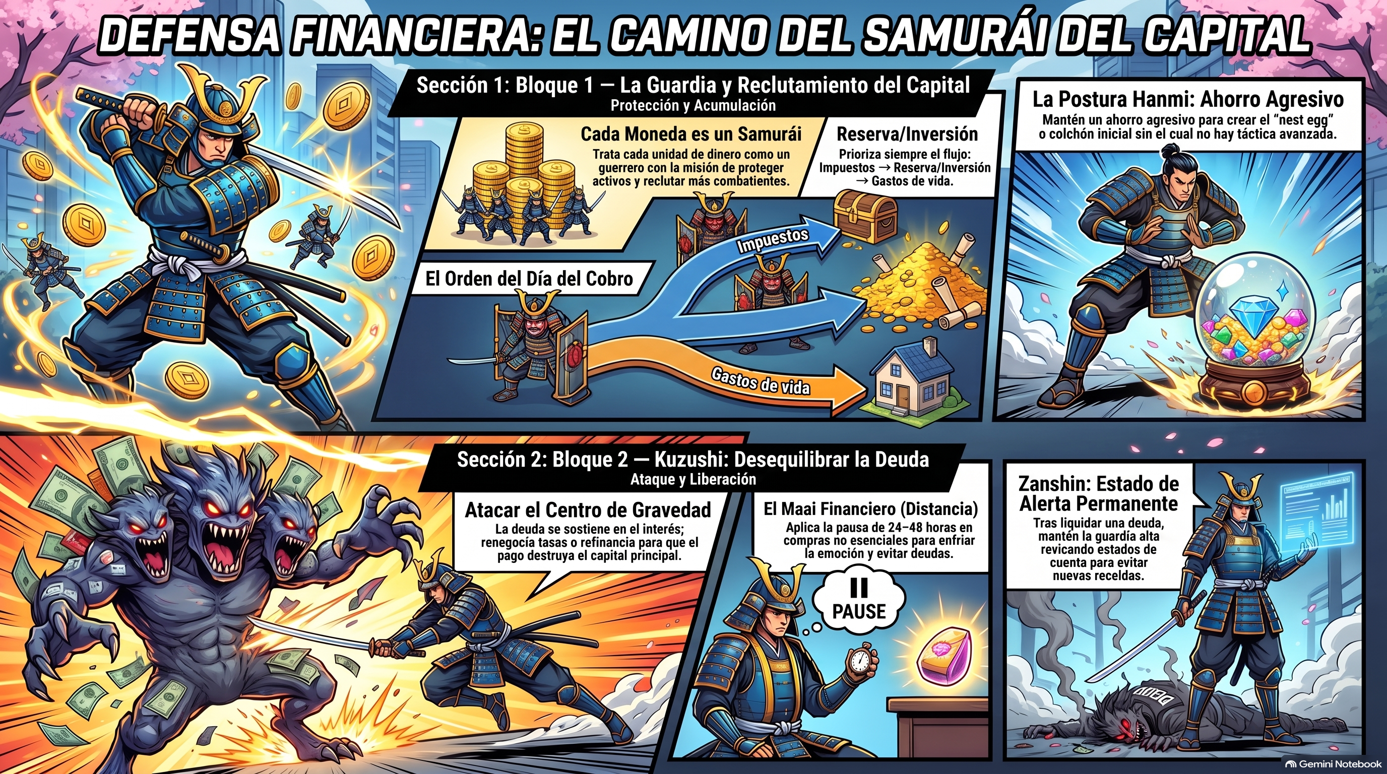 El Guerrero Samurái Financiero – Artes Marciales Para La Defensa de las Finanzas Personales